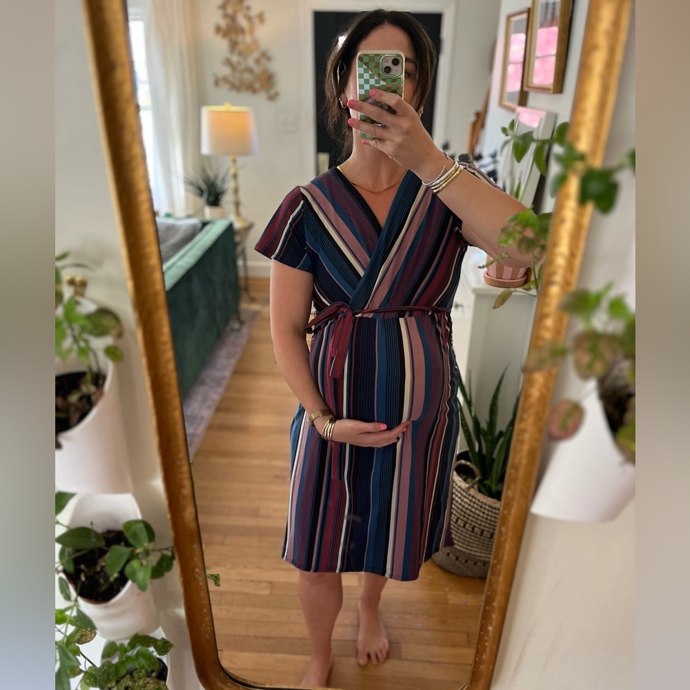 Ma Cherie Maternity Wrap Dress